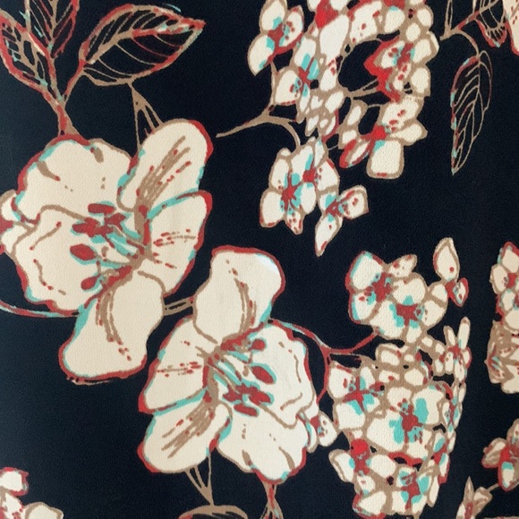 CALIFORNIA MOONRISE strappy Slip Dress black/cream/rust/brown w/ lace trim. M - Picture 8 of 11